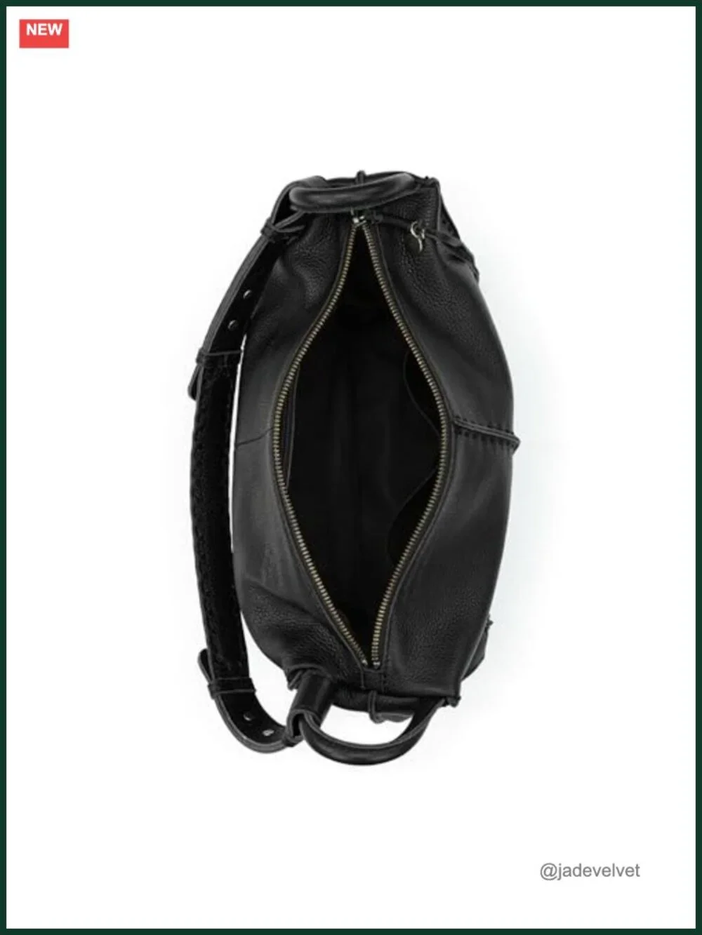 Large Hobo Purse - Premium Cowhide Leather Handbag with Zipper Pocket